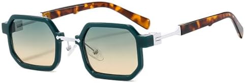 Маленькие панк-солнцезащитные очки для женщин, модные двухцветные очки с защитой от УФ-излучения UV400, солнцезащитные очки с градиентным покрытием для мужчин MTZJH, Green Green Tea
Маленькие панк-солнцезащитные очки для женщин, модные двухцветные очки с защитой от УФ-излучения UV400, солнцезащитные очки с градиентным покрытием для мужчин MTZJH, Green Green Tea