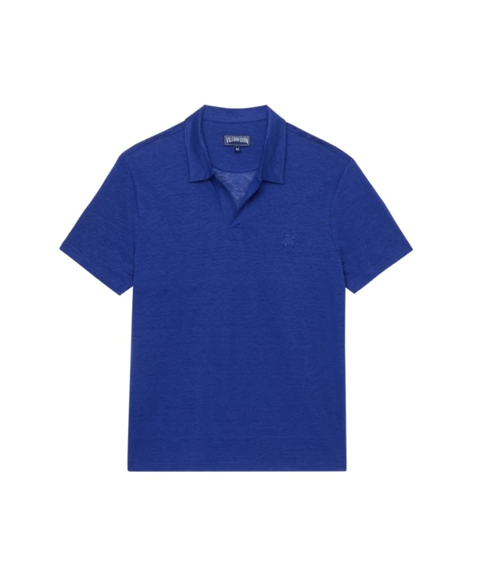 Простая льняная трикотажная рубашка-поло для мужчин Vilebrequin, синий
Простая льняная трикотажная рубашка-поло для мужчин Vilebrequin, синий