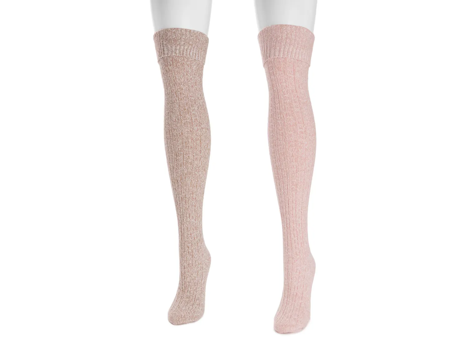 Носки Marl Women's Over-the-Knee Socks - 2 Pack Muk Luks, бежевый 
Носки Marl Women's Over-the-Knee Socks - 2 Pack Muk Luks, бежевый