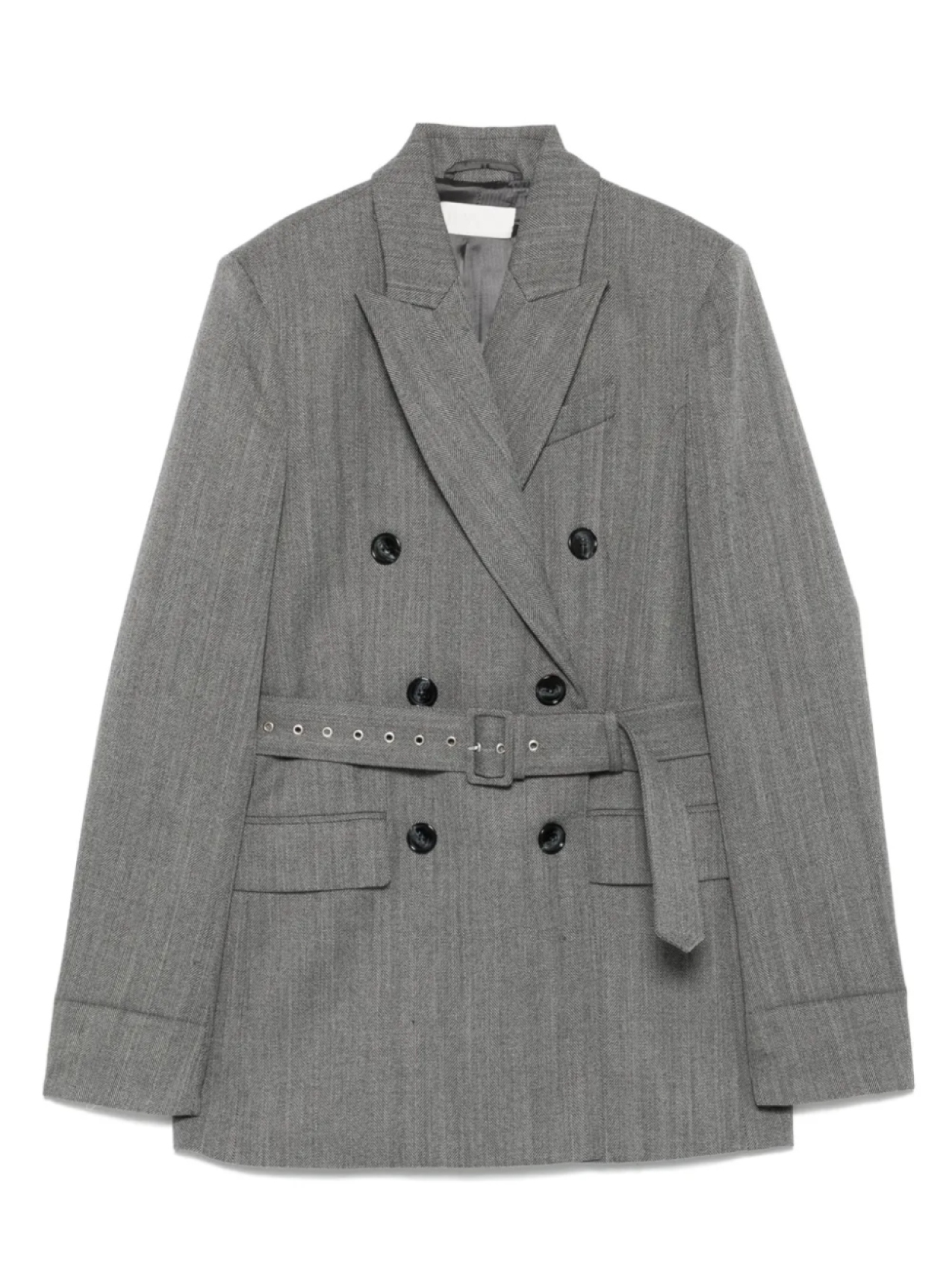 RACIL двубортный блейзер с поясом, серый
RACIL двубортный блейзер с поясом, серый