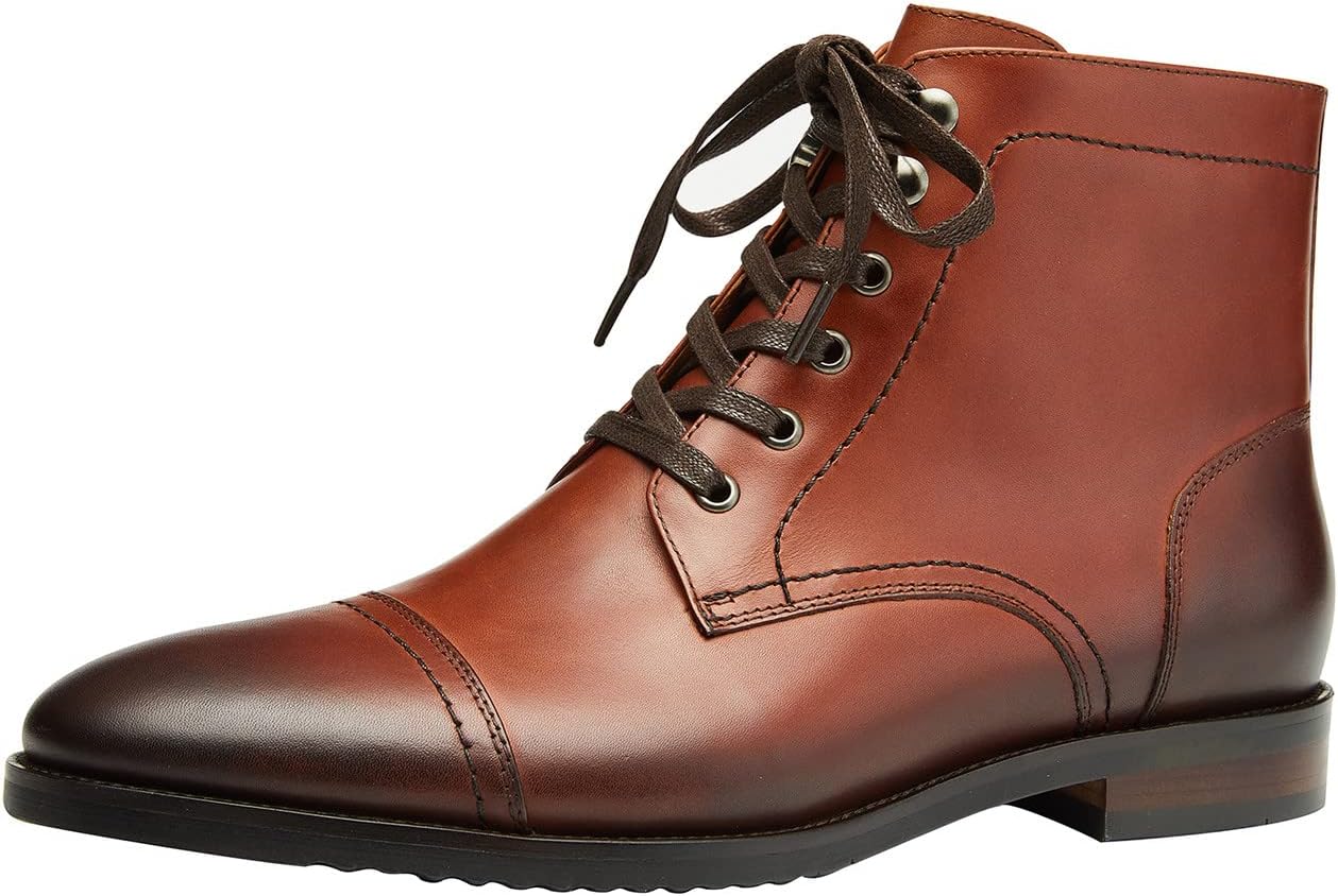 Мужские оксфорды Santimon, формальные деловые ботинки для мужчин, кожаные ботинки до щиколотки в стиле бизнес-кэжуал, коричневый
Мужские оксфорды Santimon, формальные деловые ботинки для мужчин, кожаные ботинки до щиколотки в стиле бизнес-кэжуал, коричневый