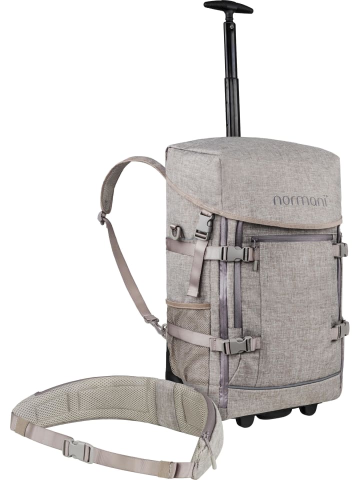 Рюкзак с функцией тележки и поясным ремнем бежевого цвета normani
Рюкзак с функцией тележки и поясным ремнем бежевого цвета normani