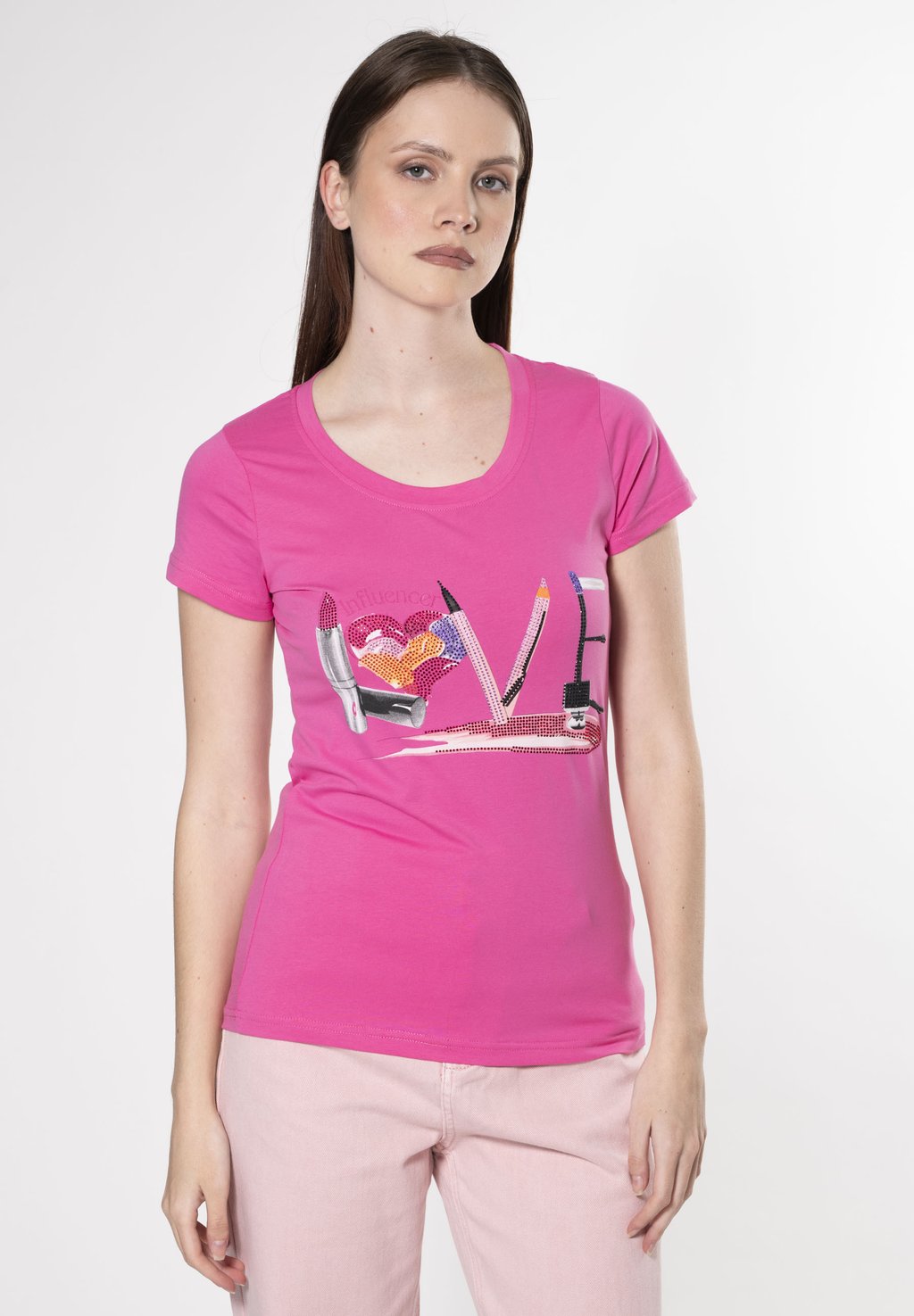 Футболка с принтом LOVE INFLUENCER, розовый
Футболка с принтом LOVE INFLUENCER, розовый