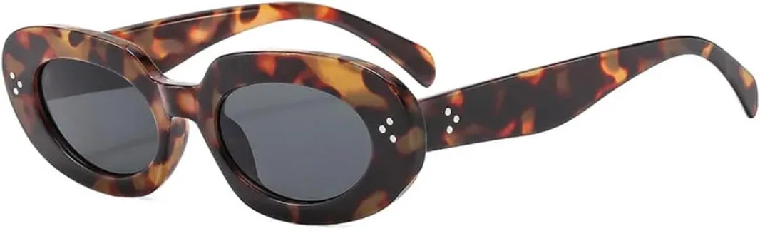 Солнцезащитные очки с защитой UV400 | Rivets Small Oval Punk | Линзы конфетных цветов для занятий спортом на открытом воздухе и вождения DSVIGF, Leopard Gray
Солнцезащитные очки с защитой UV400 | Rivets Small Oval Punk | Линзы конфетных цветов для занятий спортом на открытом воздухе и вождения DSVIGF, Leopard Gray