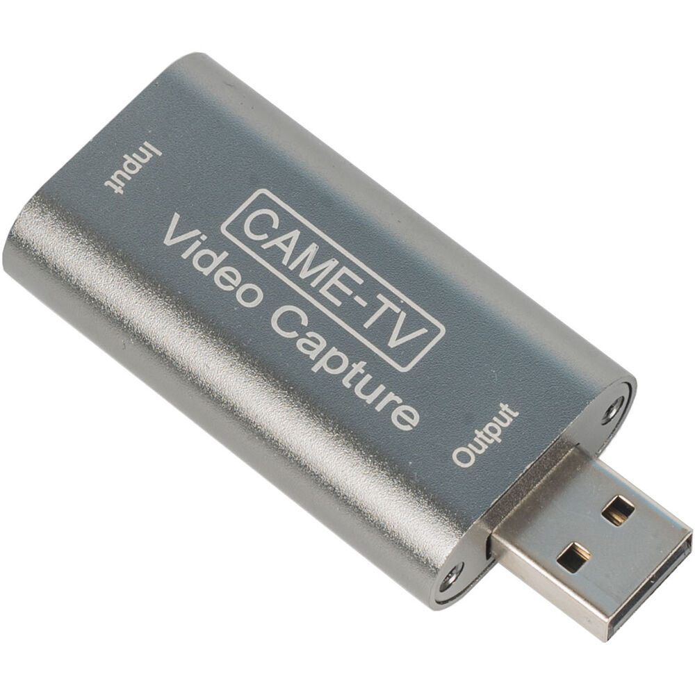 Адаптер видеозахвата CAME-TV HDMI - USB 2.0
Адаптер видеозахвата CAME-TV HDMI - USB 2.0