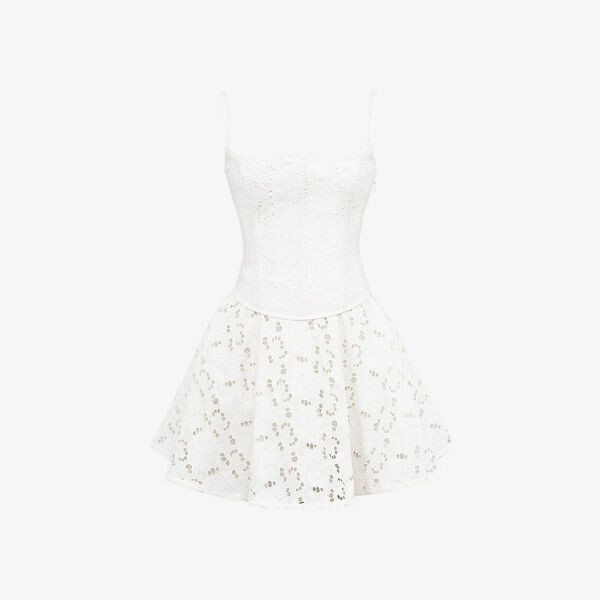 Платье мини Elara из английской вышивки с вышивкой House Of Cb, белый
Платье мини Elara из английской вышивки с вышивкой House Of Cb, белый