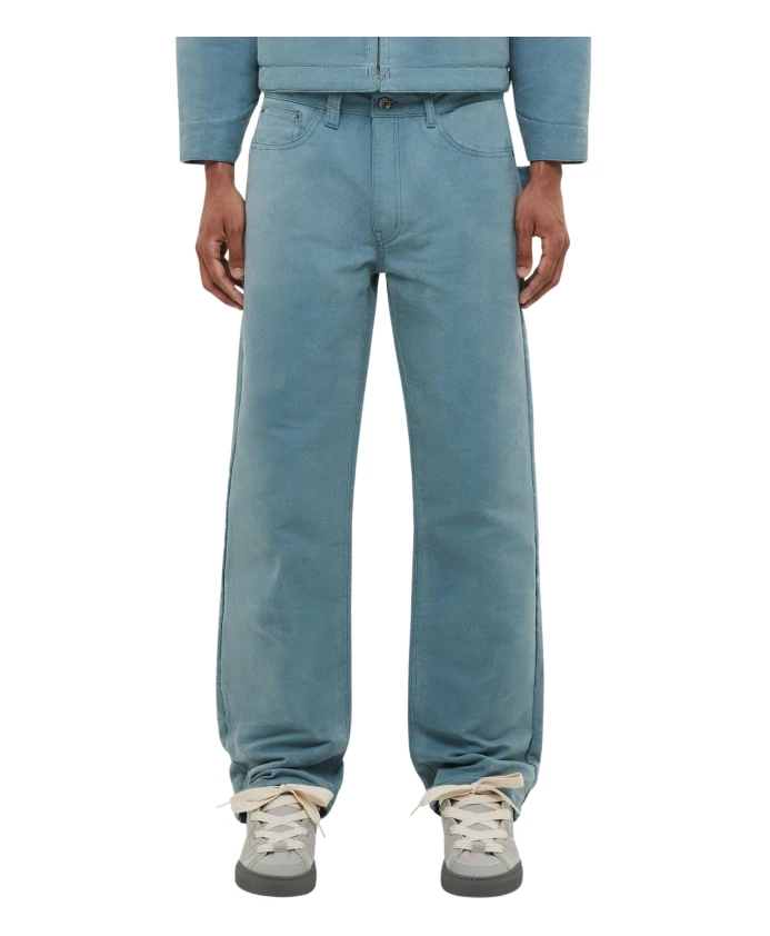Джинсы из вощеной ткани | лазурно-зеленый FlãNeur, синий
Джинсы из вощеной ткани | лазурно-зеленый FlãNeur, синий