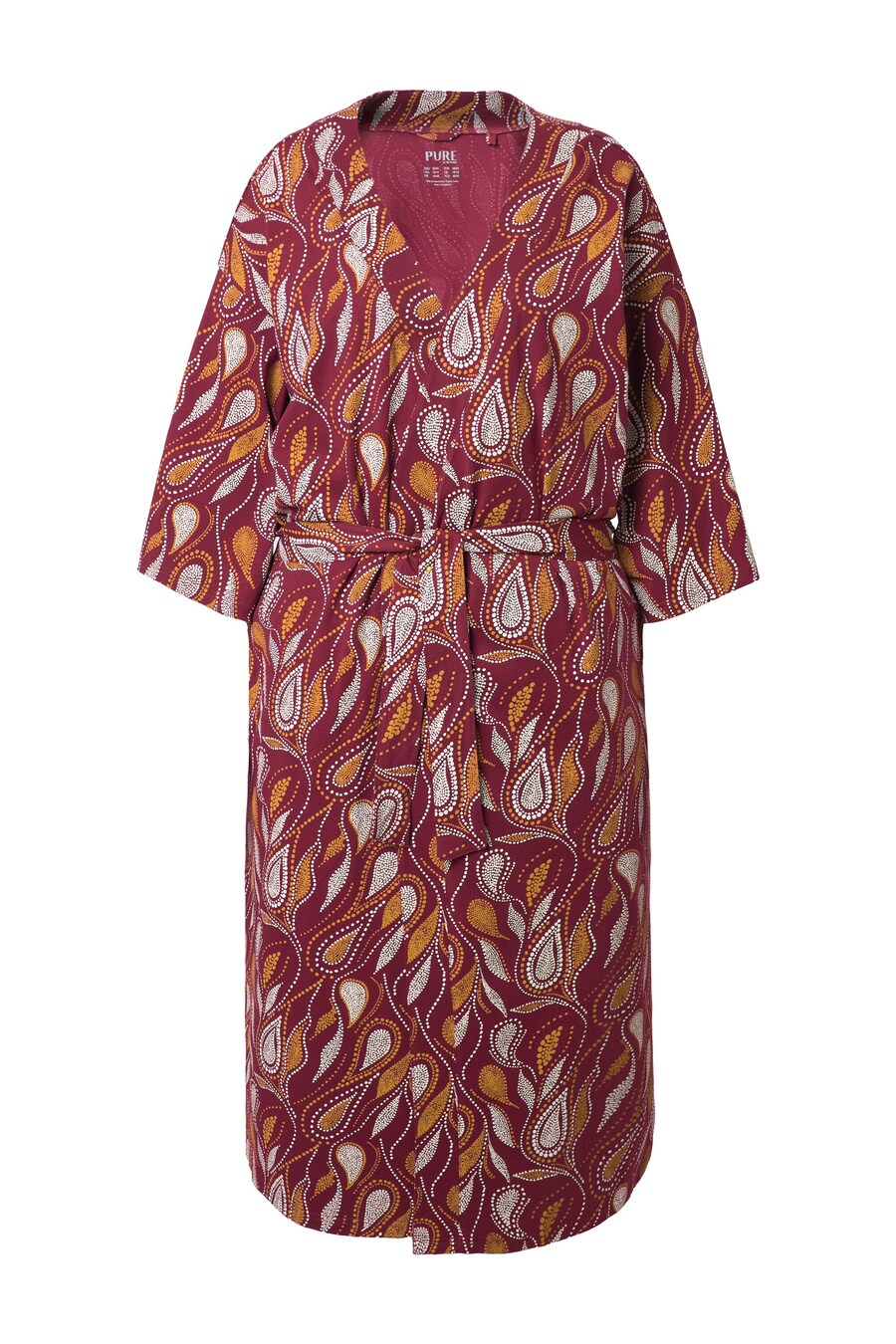 Длинный халат Ulla Popken, темно-красный
Длинный халат Ulla Popken, темно-красный