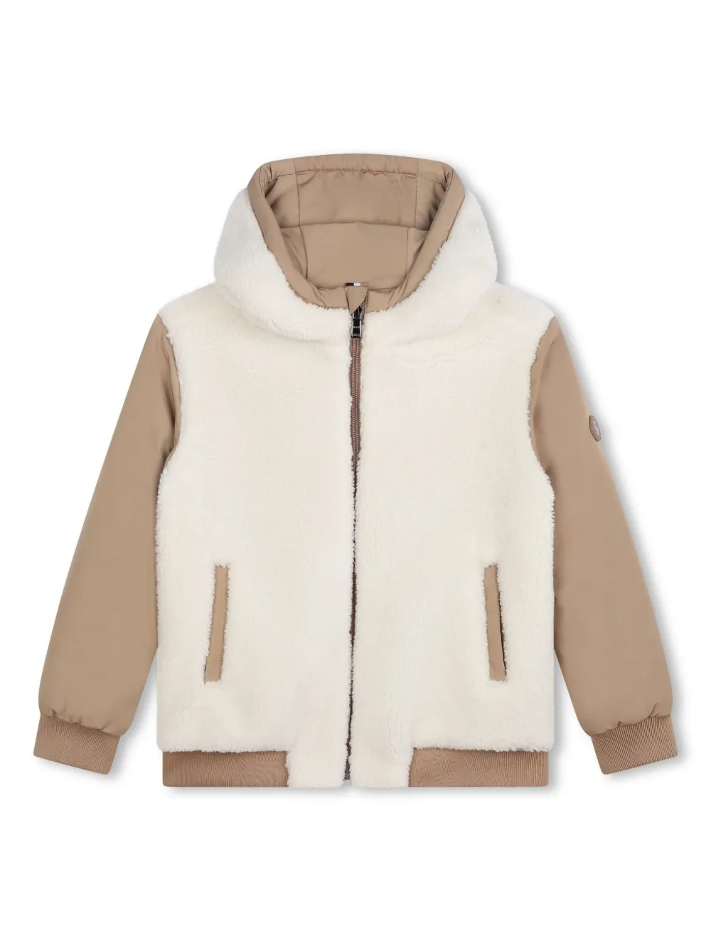 Двусторонняя куртка с капюшоном BOSS Kidswear, нейтральный
Двусторонняя куртка с капюшоном BOSS Kidswear, нейтральный