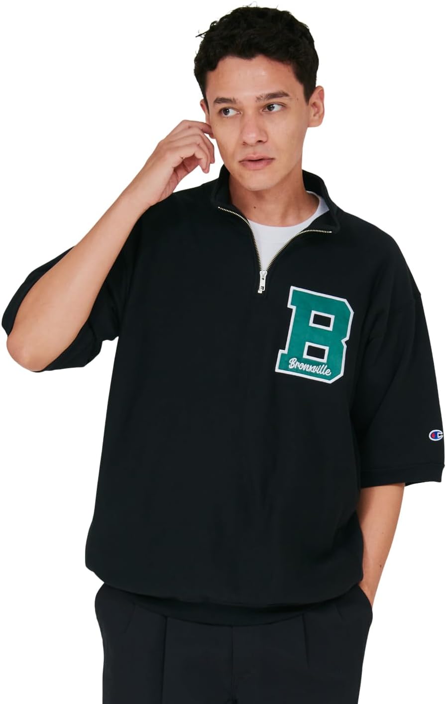 Мужская толстовка Champion Reverse Weave с коротким рукавом и молнией до середины груди, 10 унций, 100% хлопок, с большим логотипом. C3-D005, черный
Мужская толстовка Champion Reverse Weave с коротким рукавом и молнией до середины груди, 10 унций, 100% хлопок, с большим логотипом. C3-D005, черный