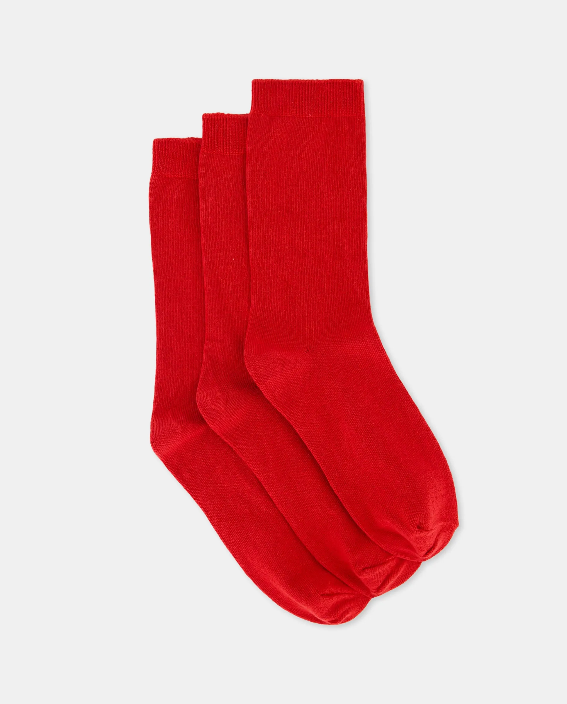 Набор из 3 однотонных носков для девочки Cotton Juice, красный
Набор из 3 однотонных носков для девочки Cotton Juice, красный