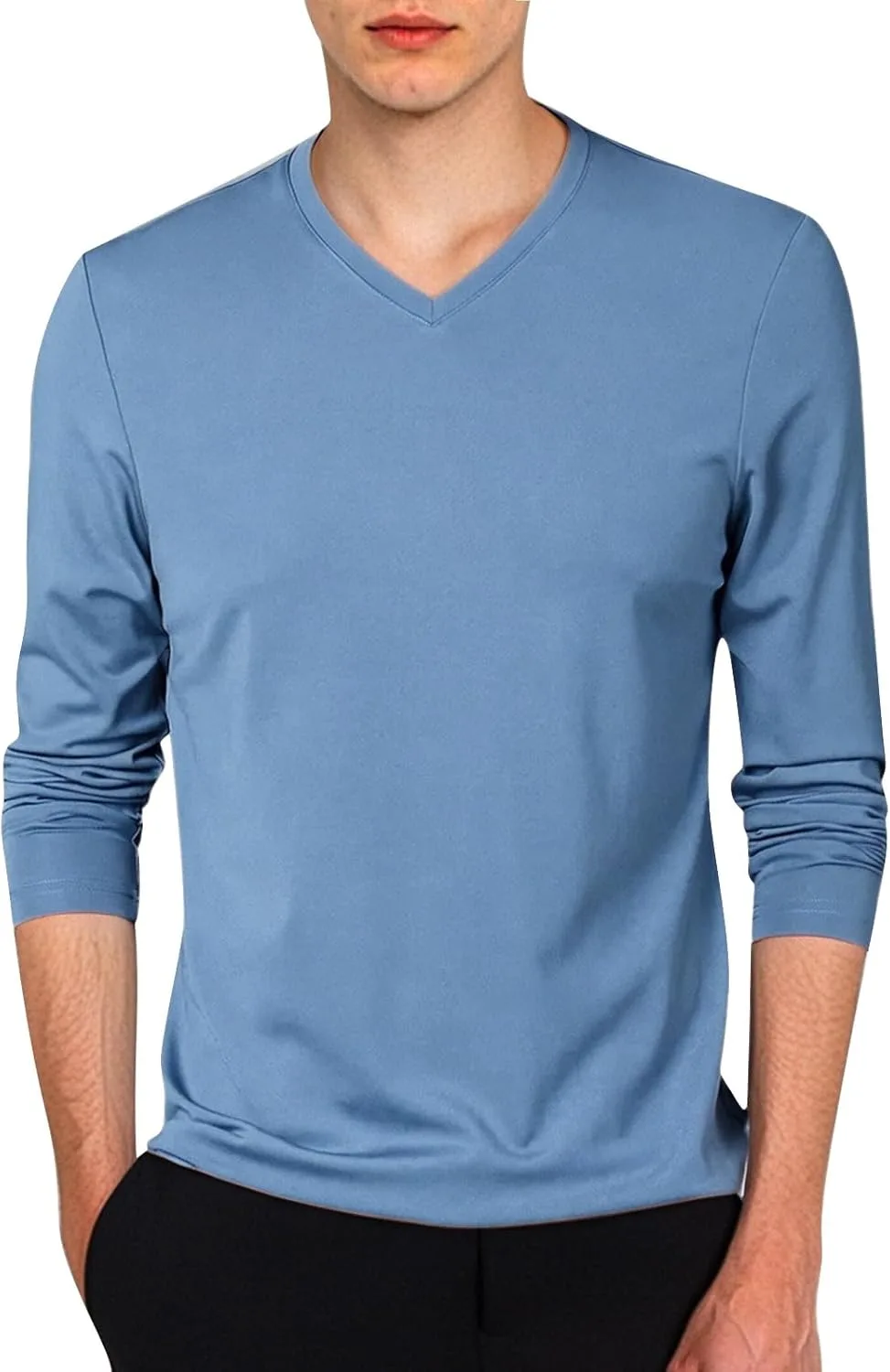Мужская футболка с длинным рукавом Slim Fit V-образным вырезом
Мужская футболка с длинным рукавом Slim Fit V-образным вырезом