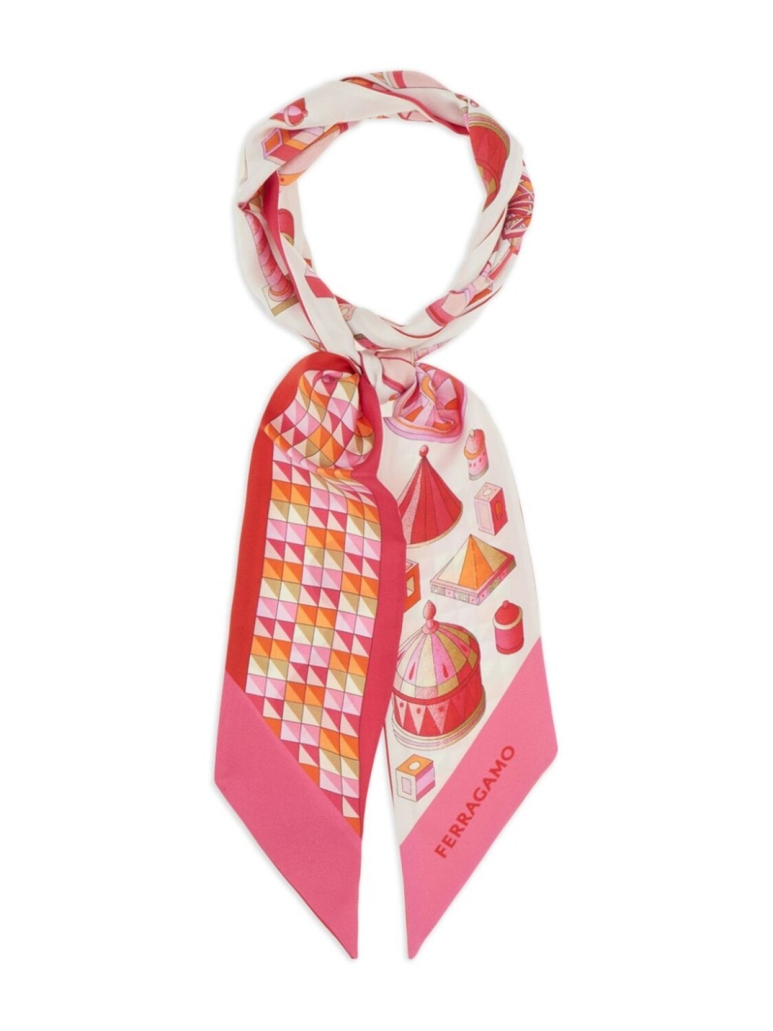 Ferragamo шарф с графичным принтом, розовый
Ferragamo шарф с графичным принтом, розовый