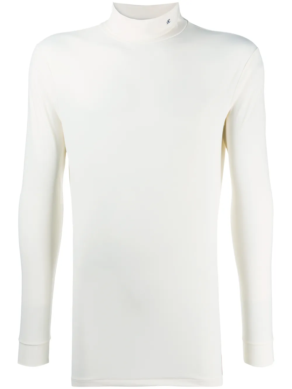 Топ с высоким воротником и вышитым логотипом Raf Simons, белый
Топ с высоким воротником и вышитым логотипом Raf Simons, белый