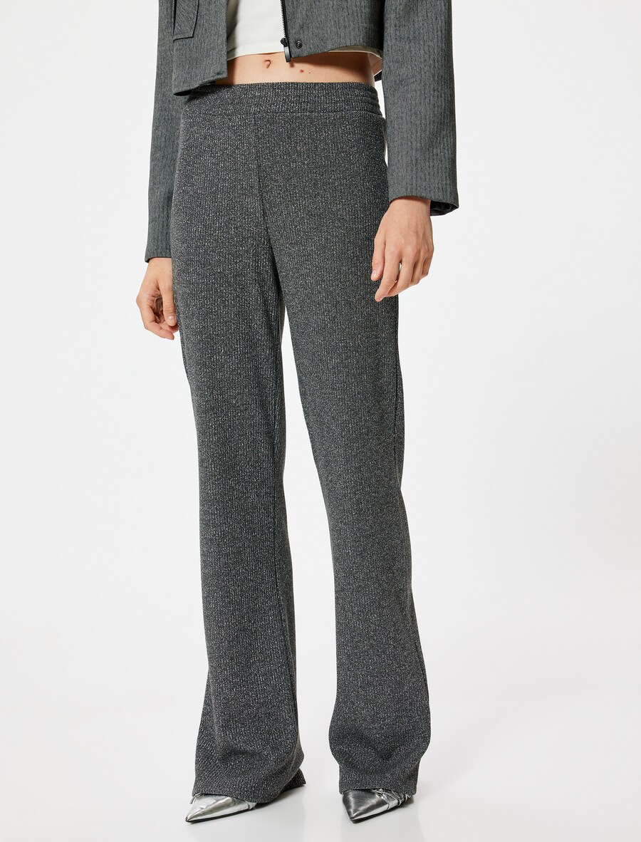 Широкие брюки Koton, антрацит
Широкие брюки Koton, антрацит