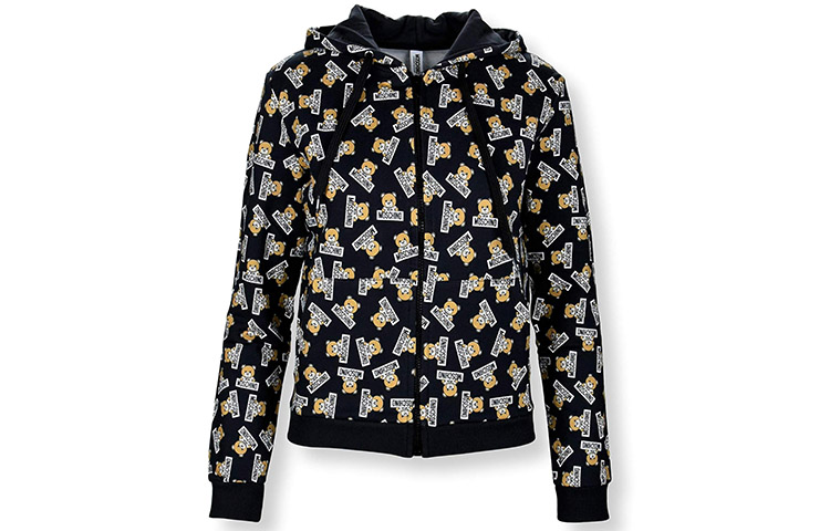 Худи на молнии MOSCHINO, черный
Худи на молнии MOSCHINO, черный
