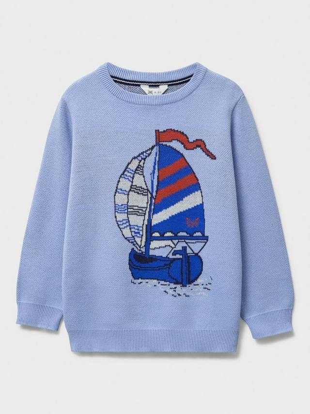 Детский хлопковый джемпер с парусником Crew Clothing, Light Blue Multi
Детский хлопковый джемпер с парусником Crew Clothing, Light Blue Multi
