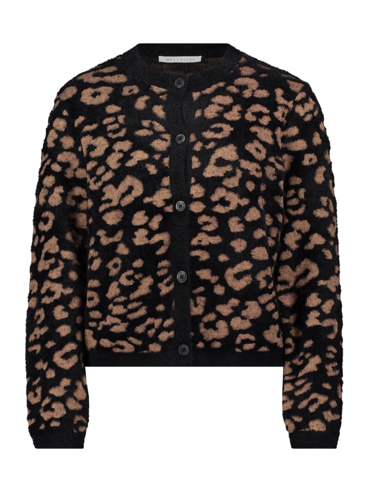 Вязаный кардиган с жаккардом в черном/верблюжьем цвете BETTY & CO
Вязаный кардиган с жаккардом в черном/верблюжьем цвете BETTY & CO