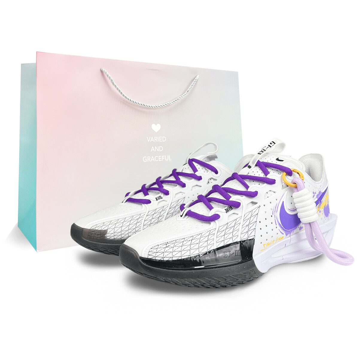 Баскетбольные кроссовки Air Zoom G.T. Cut 3 Basketball Shoes Men Low-Top White, Purple, Yellow Nike
Баскетбольные кроссовки Air Zoom G.T. Cut 3 Basketball Shoes Men Low-Top White, Purple, Yellow Nike