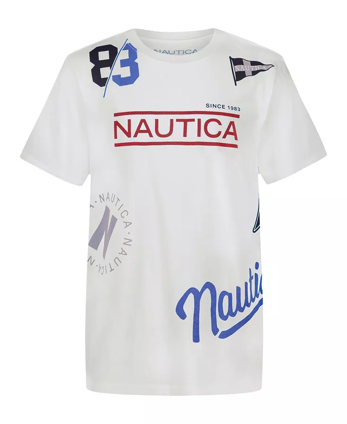 Футболка с круглым вырезом и игривым принтом Big Boys Nautica, белый
Футболка с круглым вырезом и игривым принтом Big Boys Nautica, белый