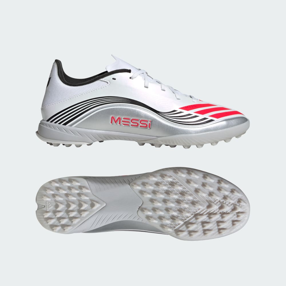 Кроссовки Adidas F50 Messi League Turf Boots, цвет Cloud White/Lucid Red/Silver Metallic
Кроссовки Adidas F50 Messi League Turf Boots, цвет Cloud White/Lucid Red/Silver Metallic