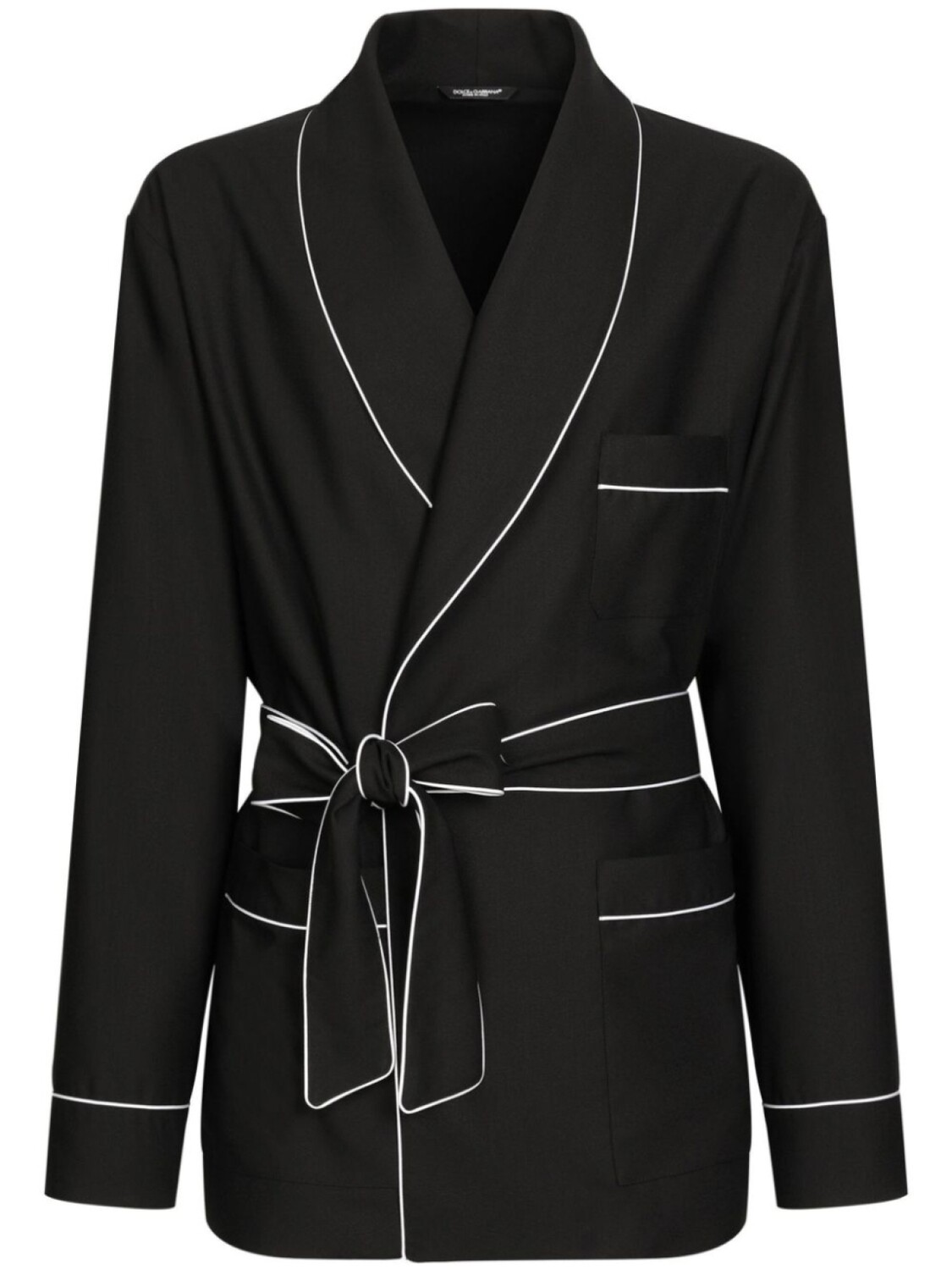 Dolce & Gabbana халат с контрастной отделкой, черный
Dolce & Gabbana халат с контрастной отделкой, черный
