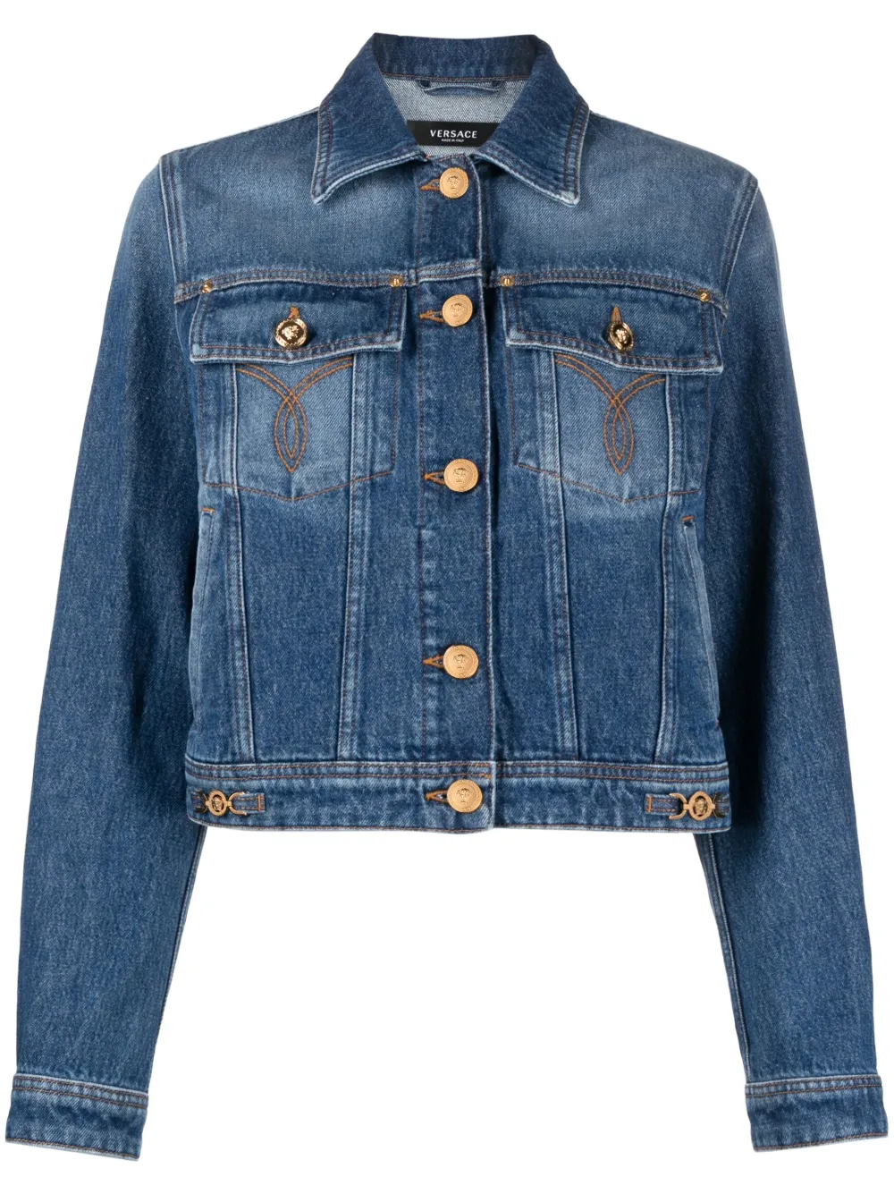 Джинсовая куртка Medusa '95 из коллаборации с Dua Lipa VERSACE, синий
Джинсовая куртка Medusa '95 из коллаборации с Dua Lipa VERSACE, синий