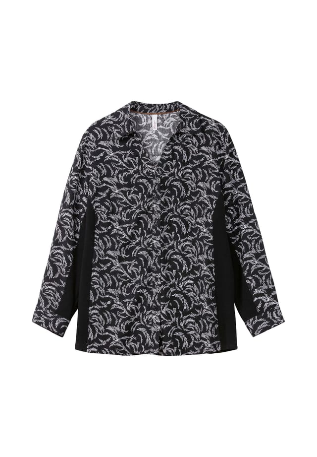 Блузка с принтом и эластичными вставками Sheego, черный
Блузка с принтом и эластичными вставками Sheego, черный