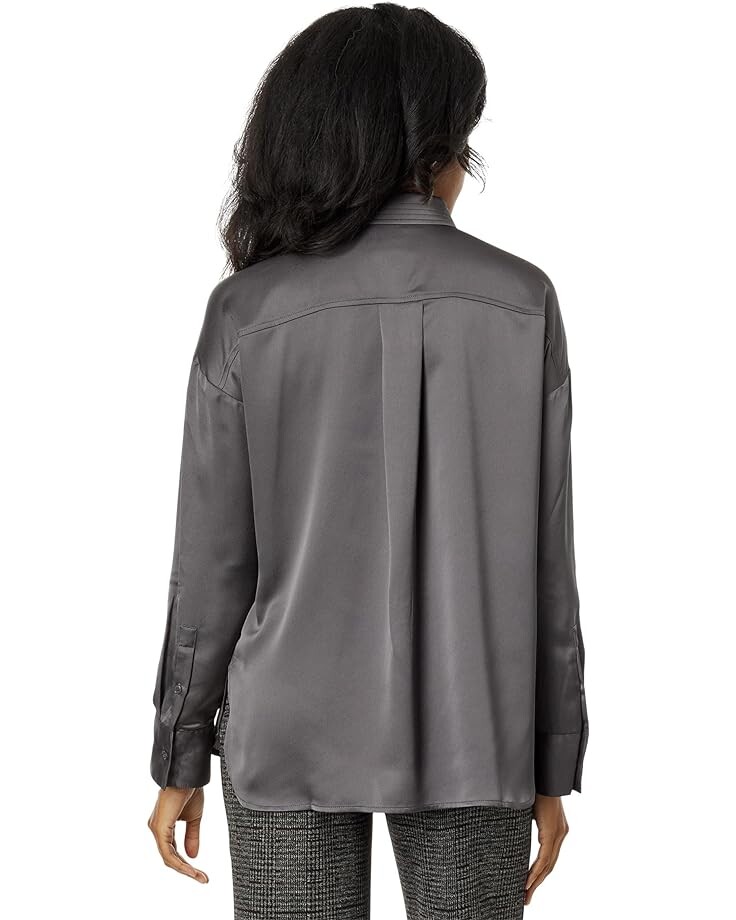 Рубашка Lysse Kristin Stitched Satin Shirt, цвет Dark Cinder 
Рубашка Lysse Kristin Stitched Satin Shirt, цвет Dark Cinder