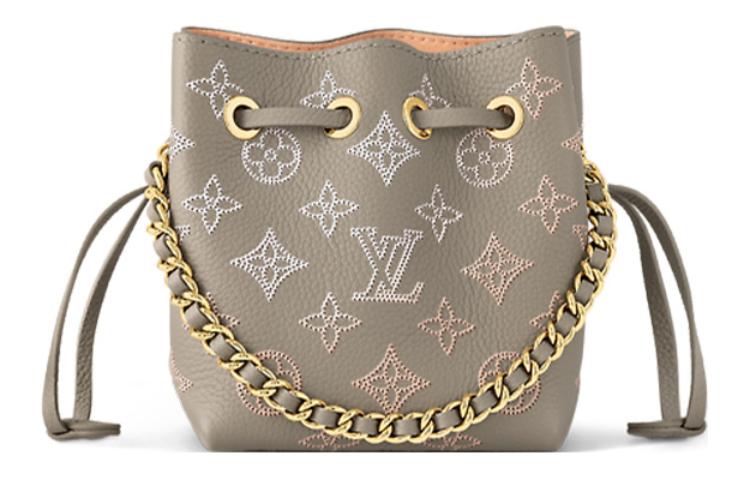 LOUIS VUITTON Перфорированная кожаная сумка-ведро через плечо женская серая
LOUIS VUITTON Перфорированная кожаная сумка-ведро через плечо женская серая