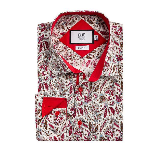 Мальчиковая рубашка slim fit с узором пейсли Elie Balleh, Red
Мальчиковая рубашка slim fit с узором пейсли Elie Balleh, Red