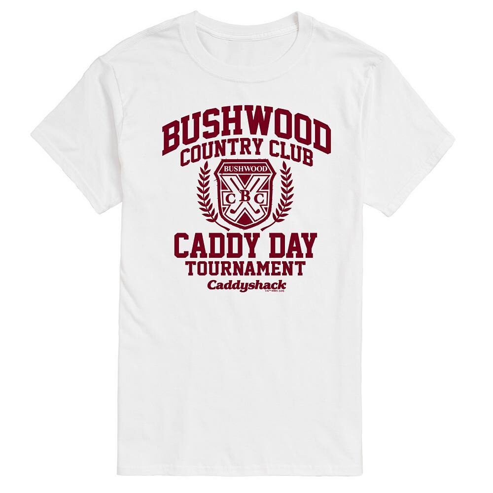 Мужская футболка с рисунком Caddy Shack Bushwood Licensed Character, белый 
Мужская футболка с рисунком Caddy Shack Bushwood Licensed Character, белый