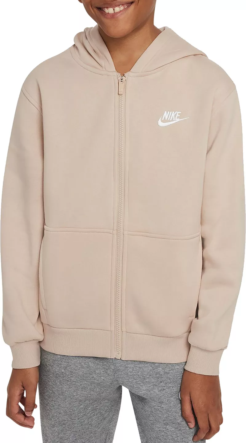 Флисовая худи с молнией во всю длину Nike All Kids Fit Sportswear Club, цвет Sanddrift/White
Флисовая худи с молнией во всю длину Nike All Kids Fit Sportswear Club, цвет Sanddrift/White