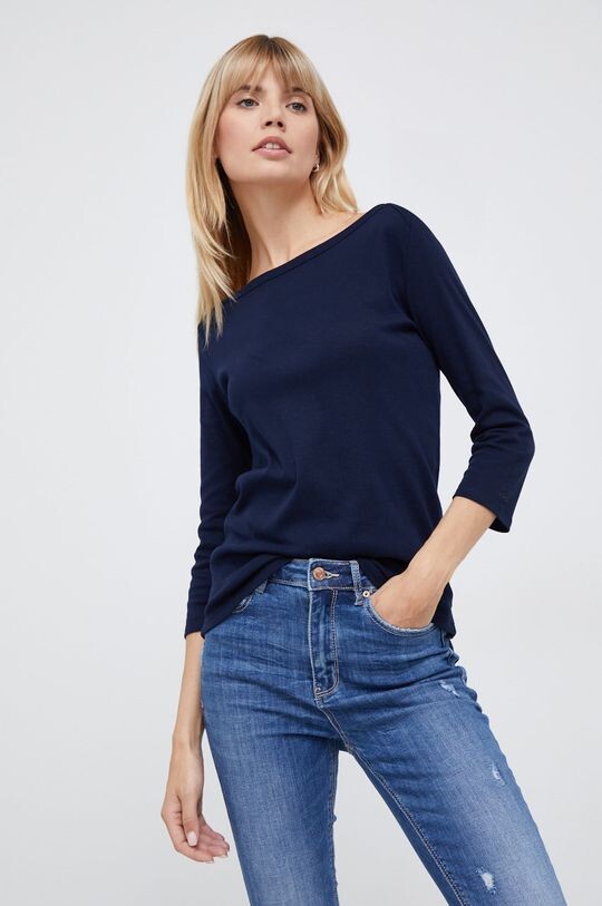 Хлопковый топ с длинными рукавами United Colors of Benetton, темно-синий
Хлопковый топ с длинными рукавами United Colors of Benetton, темно-синий