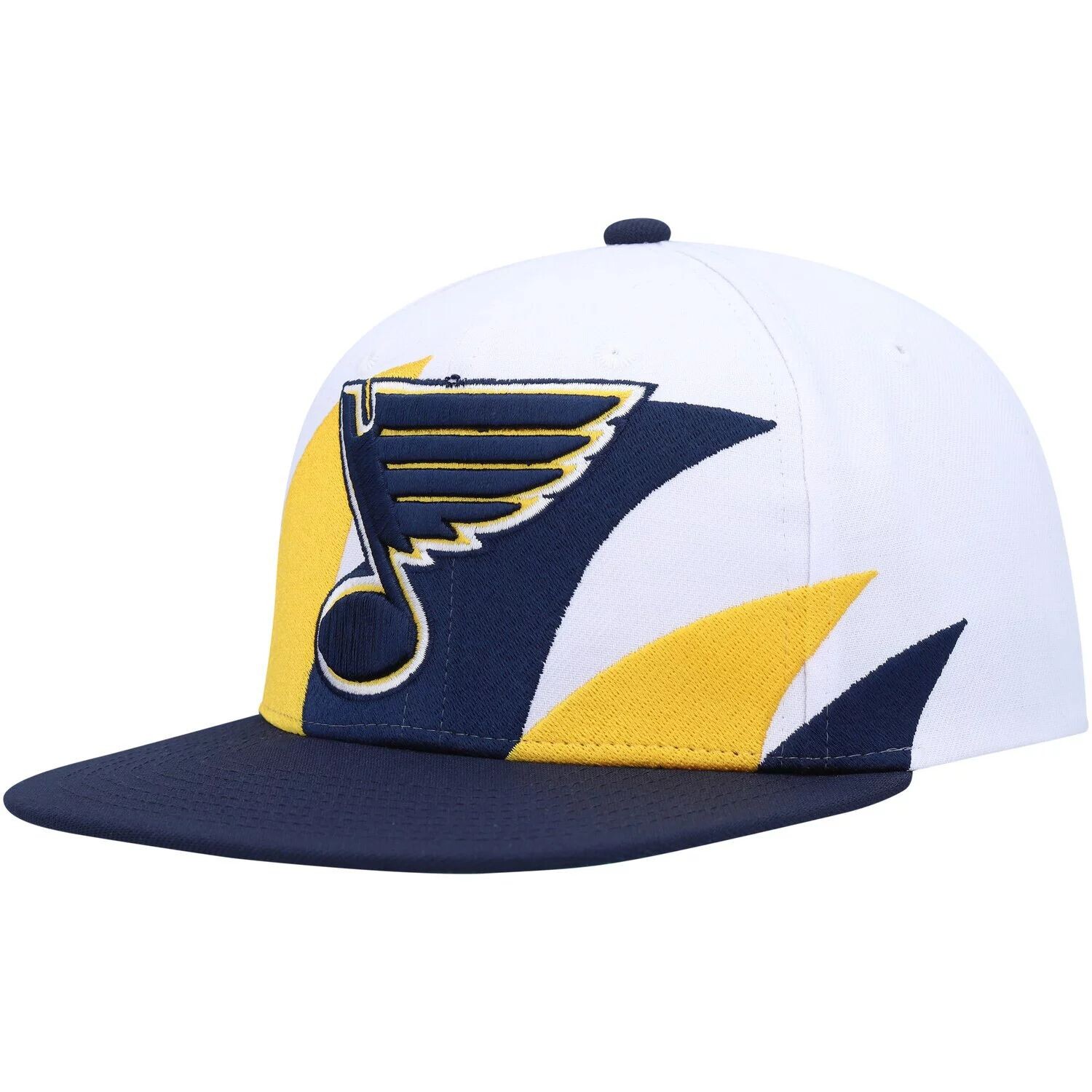 Мужская винтажная кепка Mitchell & Ness белого/темно-синего цвета St. Louis Blues Sharktooth Snapback
Мужская винтажная кепка Mitchell & Ness белого/темно-синего цвета St. Louis Blues Sharktooth Snapback