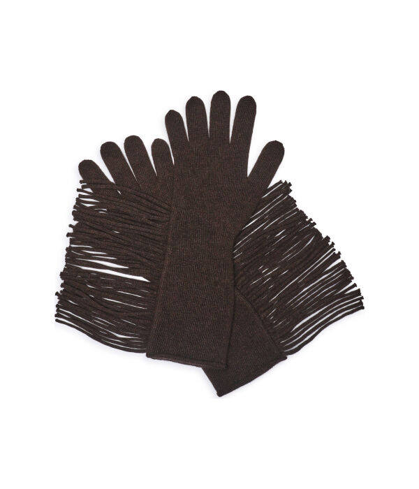 Перчатки женские Marella с добавлением кашемира с бахромой, коричневый
Перчатки женские Marella с добавлением кашемира с бахромой, коричневый