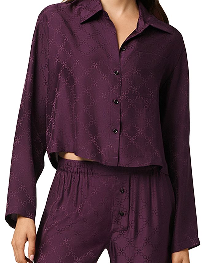 Укороченный жаккардовый топ-пижама Handcuff KIKI DE MONTPARNASSE, фиолетовый
Укороченный жаккардовый топ-пижама Handcuff KIKI DE MONTPARNASSE, фиолетовый