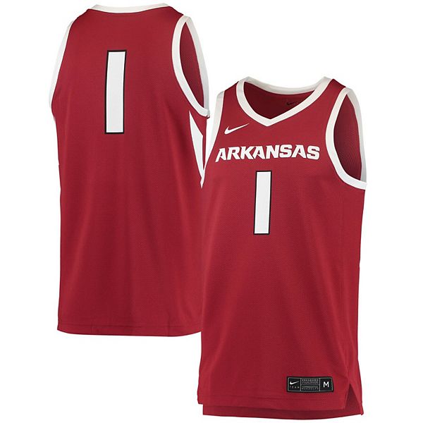 Мужская реплика футболки #1 crimson arkansas razorbacks Nike
Мужская реплика футболки #1 crimson arkansas razorbacks Nike