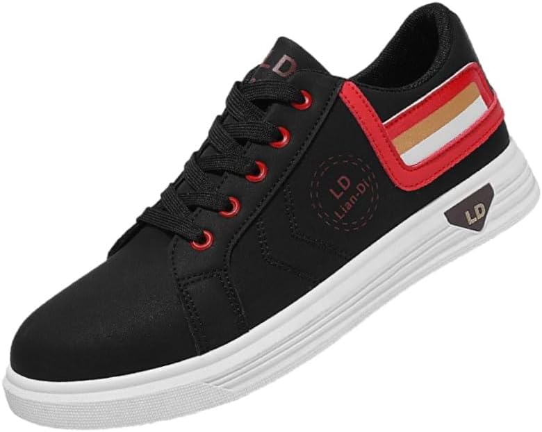 Мужские модные спортивные кроссовки большого размера, повседневные низкие, верх из ПУ, резиновая подошва, противоскользящие и прочные, подходят для бега на открытом воздухе Fmshi, черный/красный
Мужские модные спортивные кроссовки большого размера, повседневные низкие, верх из ПУ, резиновая подошва, противоскользящие и прочные, подходят для бега на открытом воздухе Fmshi, черный/красный