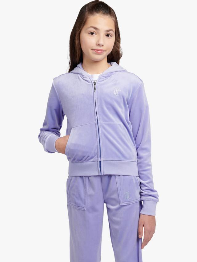 Детская худи с молнией и стразами mini diamante Juicy Couture, Jacaranda
Детская худи с молнией и стразами mini diamante Juicy Couture, Jacaranda
