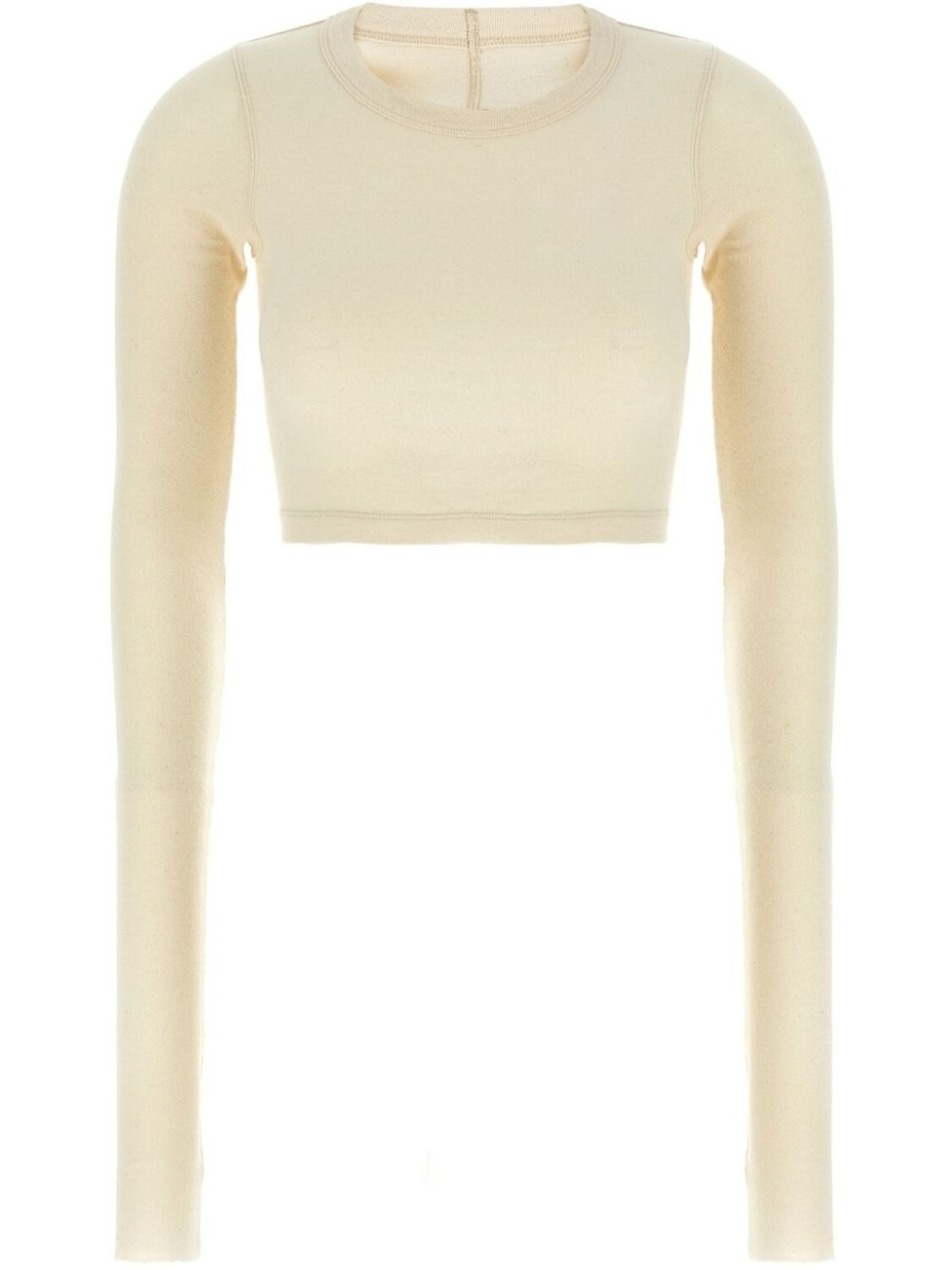 Rick Owens укороченная футболка, нейтральный цвет 
Rick Owens укороченная футболка, нейтральный цвет