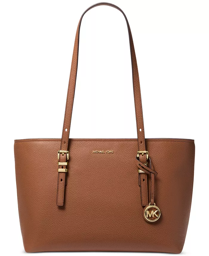 Большая кожаная сумка-тоут Quinn East West с застежкой-молнией Michael Kors, коричневый
Большая кожаная сумка-тоут Quinn East West с застежкой-молнией Michael Kors, коричневый