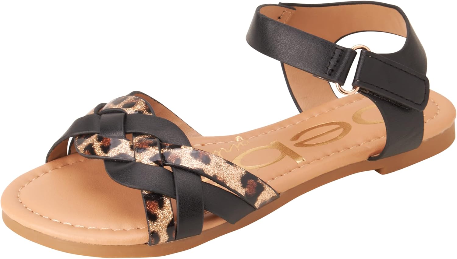 Сандалии для девочек bebe - сандалии для больших девочек и малышей с прочными кожаными ремешками и блестками, летние праздничные туфли для девочек, Leopard Braid
Сандалии для девочек bebe - сандалии для больших девочек и малышей с прочными кожаными ремешками и блестками, летние праздничные туфли для девочек, Leopard Braid