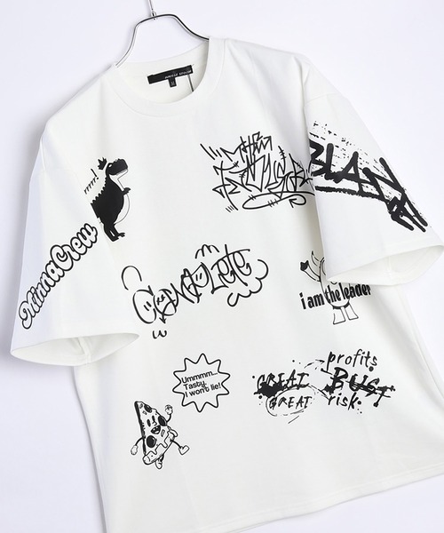 Футболка с коротким рукавом, перфорированный граффити-принт WESTSEA, кремовый
Футболка с коротким рукавом, перфорированный граффити-принт WESTSEA, кремовый