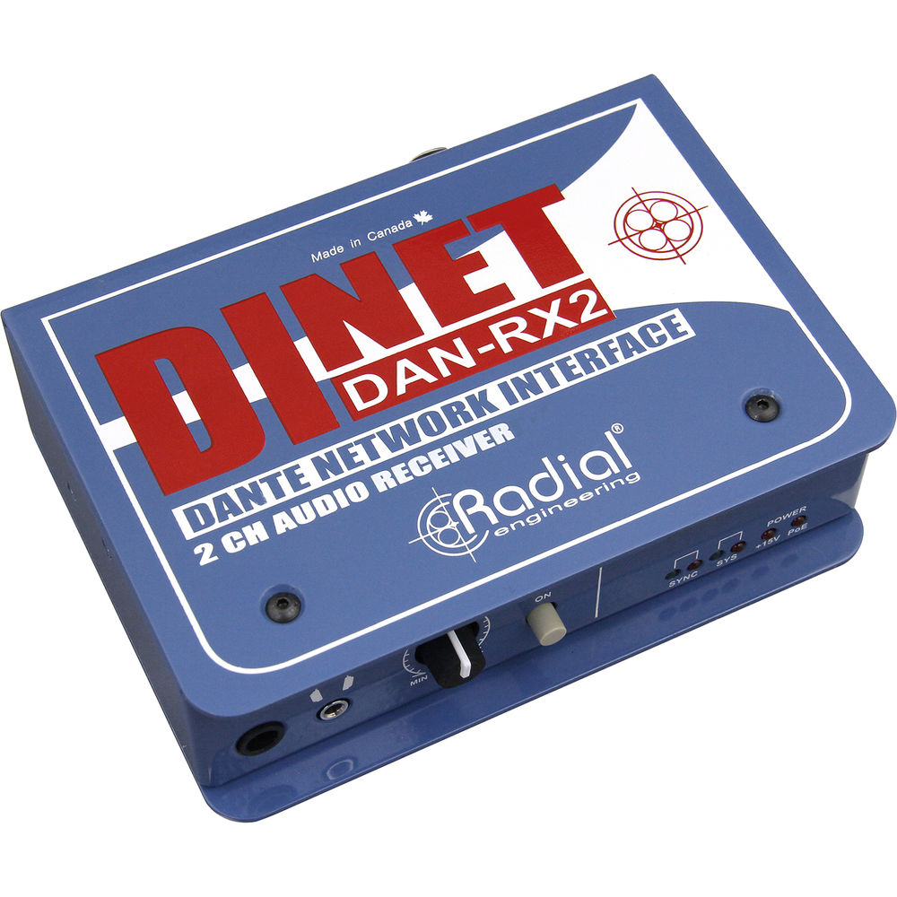 Директ-бокс Radial Engineering DiNET DAN-RX2 2-Channel Dante R800 1065 00
Директ-бокс Radial Engineering DiNET DAN-RX2 2-Channel Dante R800 1065 00