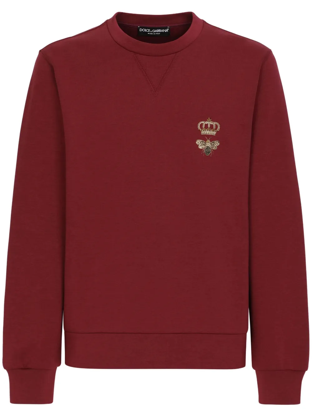 Толстовка с вышивкой DOLCE & GABBANA, красный 
Толстовка с вышивкой DOLCE & GABBANA, красный