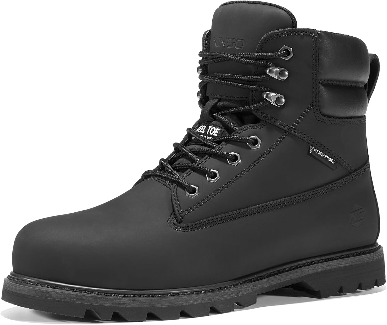 Водонепроницаемые ботинки NINGO с стальным носком для мужчин, 15 см нескользящие удобные кожаные ботинки, мужская защитная обувь для строительства и промышленности на открытом воздухе, черный/стальной
Водонепроницаемые ботинки NINGO с стальным носком для мужчин, 15 см нескользящие удобные кожаные ботинки, мужская защитная обувь для строительства и промышленности на открытом воздухе, черный/стальной