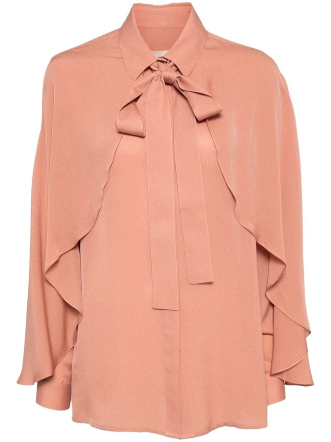 Шелковая рубашка с эффектом накидки Elie Saab, розовый
Шелковая рубашка с эффектом накидки Elie Saab, розовый