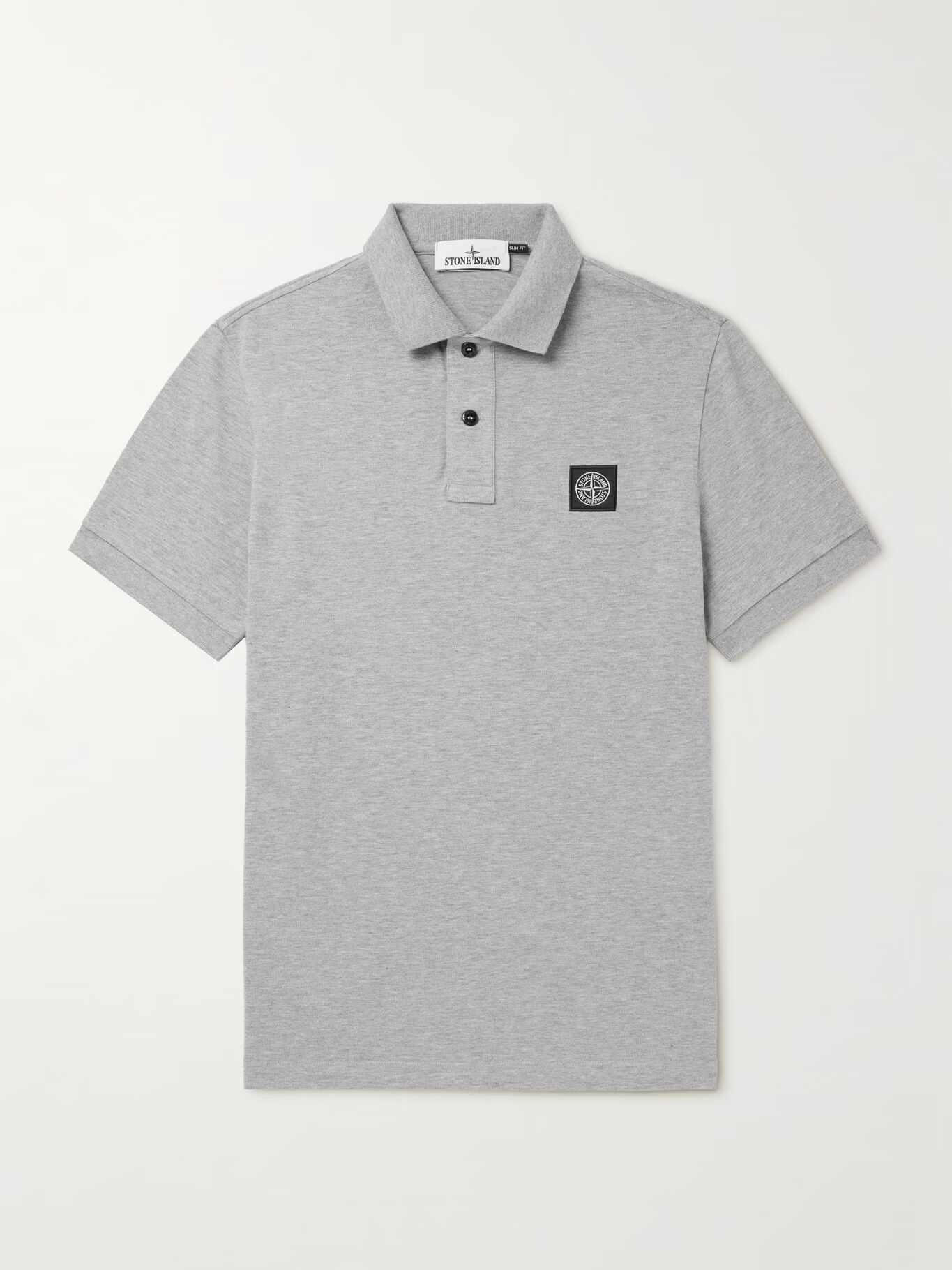 Рубашка-поло из хлопкового пике с аппликацией логотипа STONE ISLAND, серый
Рубашка-поло из хлопкового пике с аппликацией логотипа STONE ISLAND, серый