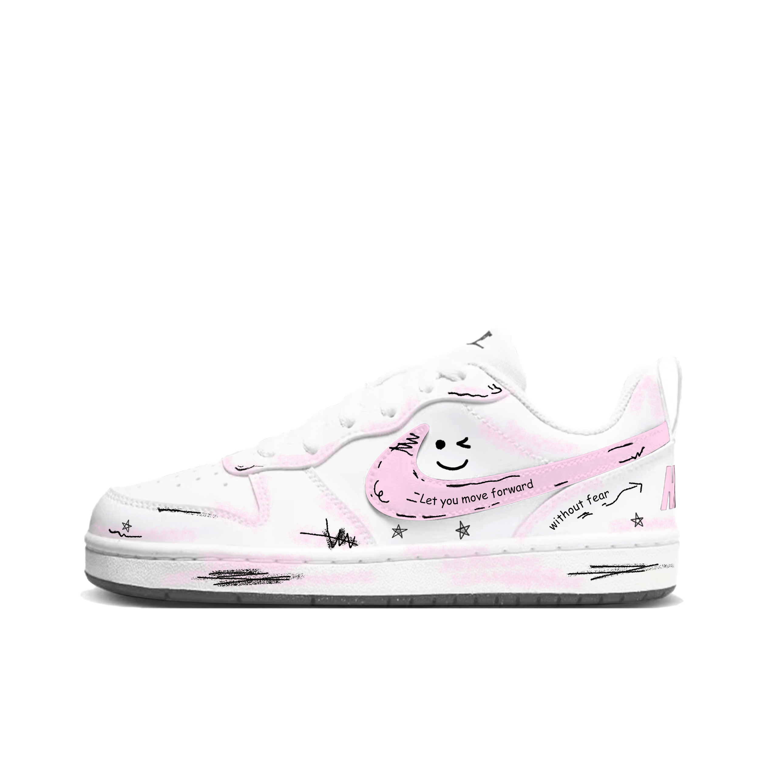 Кроссовки для скейтбординга Court Borough Cute Line Strange низкие, устойчивые к истиранию, для детей и подростков, белые черные Nike, розовый
Кроссовки для скейтбординга Court Borough Cute Line Strange низкие, устойчивые к истиранию, для детей и подростков, белые черные Nike, розовый